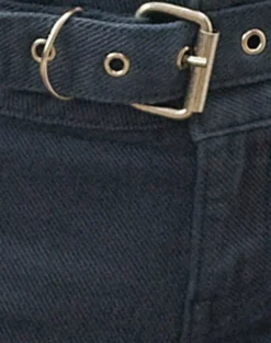Buckle Flare Trouser in Air Force Blue