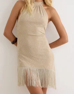 Bukata Mini Dress in Moss Petal Coconut Milk