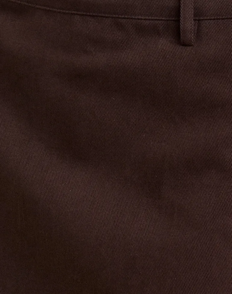 Carlin Mini Skirt in Brown