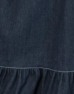 Carlisle Mini Dress in Chambray Indigo