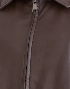 Cavita Jacket in PU Bitter Chocolate