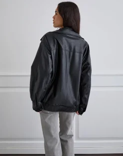 Cavita Jacket in PU Black