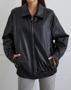 Cavita Jacket in PU Black