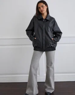 Cavita Jacket in PU Black