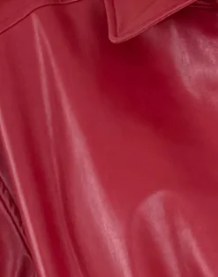 Cavita PU Jacket in Blood Red