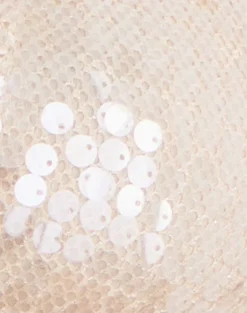 Cerry Top in Sequin Crochet Cream