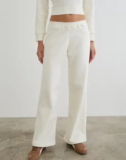 Cille Loose Jogger in Fleece Winter White