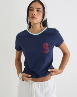 Cima Tee in Nine Stellar Navy