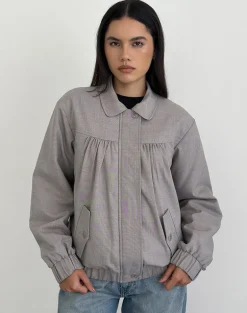 Cindari Collared Jacket in Grey
