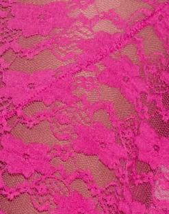 Cinta Low Rise Midi Skirt in Orchid Lace Hot Pink