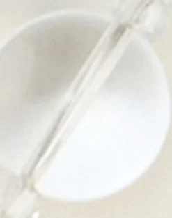 Clear Large Stone Silver Plated Necklace
