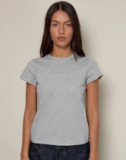 Clio Baggy Tee in Grey Marl