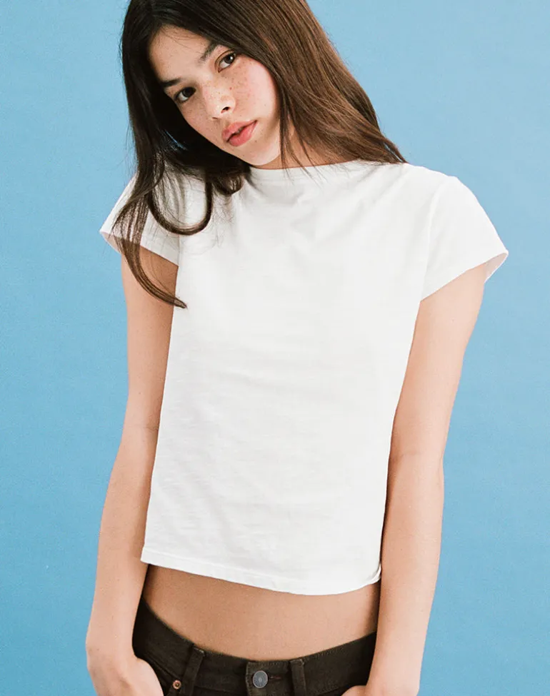 Clio Baggy Tee in Ivory