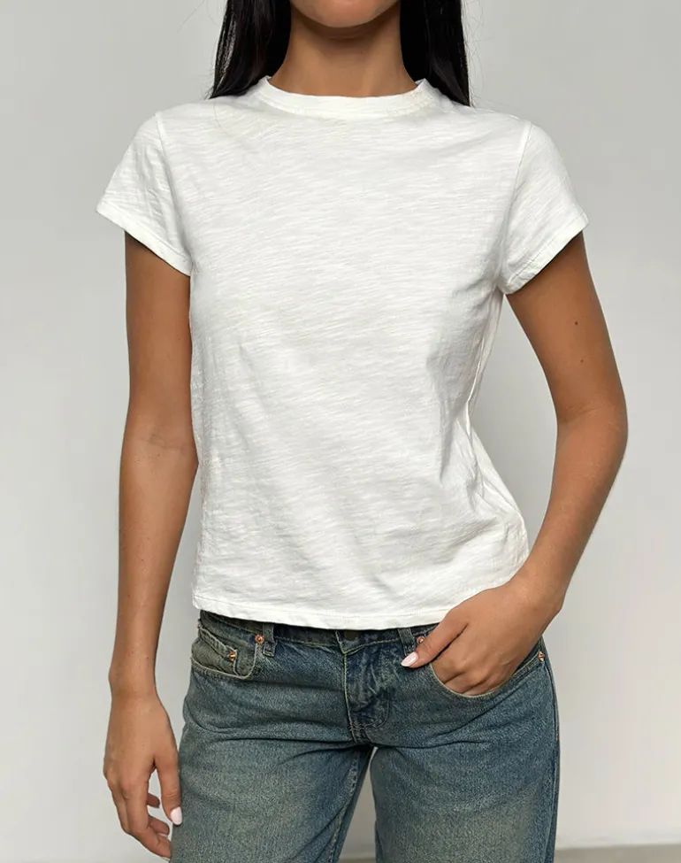Clio Baggy Tee in Ivory