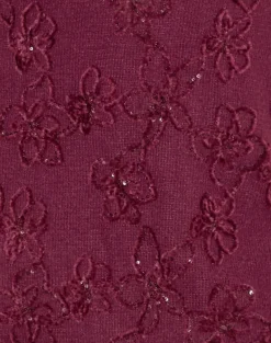 Codami Halterneck Mini Dress in Sequin Knit Burgundy