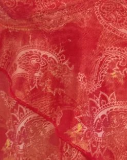 Cojira Mesh Butterfly Top in Tonal Paisley Red