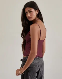 Cojira Mesh Butterfly Top in Tonal Burgundy Paisley