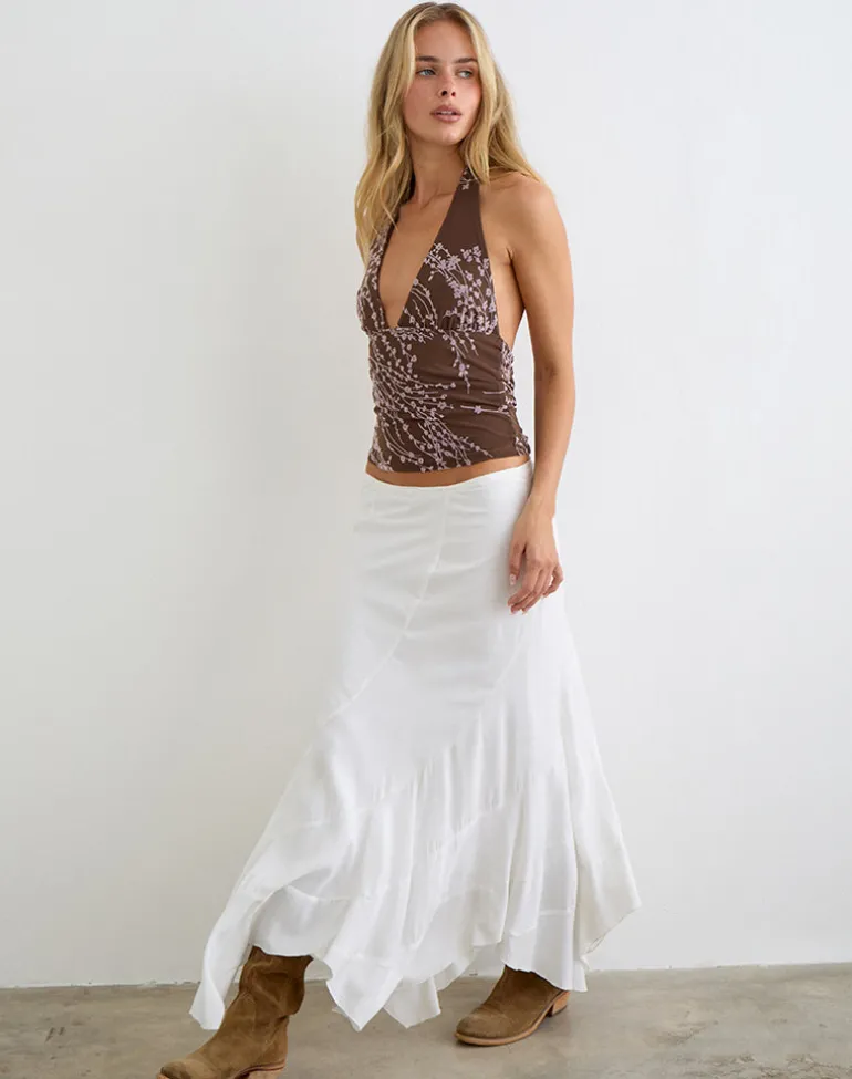 Corsita Top in Moonlit Blossom Brown