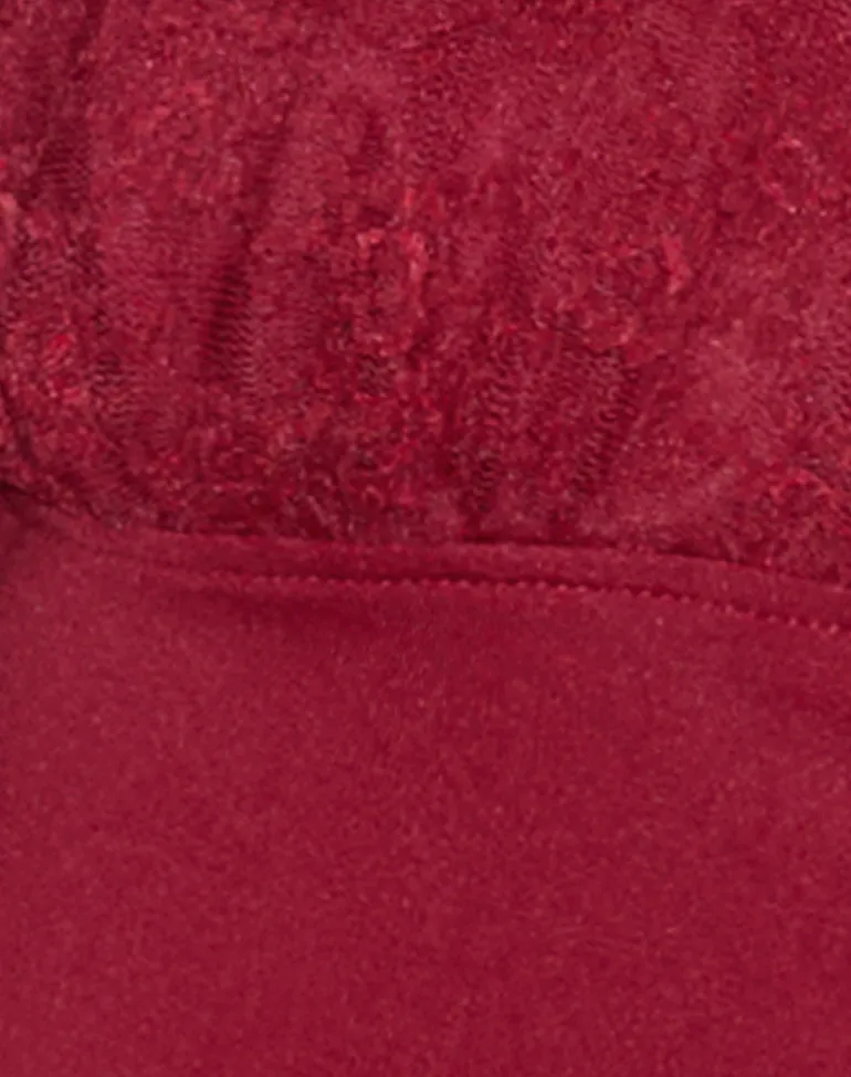 Cosimo Halterneck Top in Lace Red