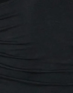 Cosmo Halterneck Top in Jersey Black