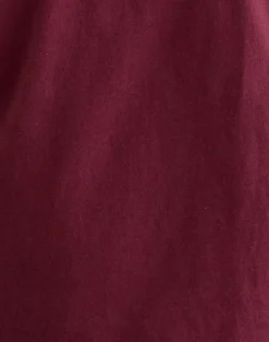 Daimin Off the Shoulder Top in Jersey Maroon