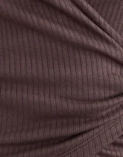 Dakyung Long Sleeve Top in Thick Rib Coffee Quartz
