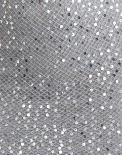 Dalanis Mini Dress in Sheer Sequin Silver