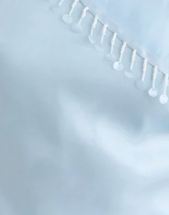 Dalvia Top in Satin Organza Light Blue