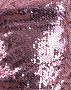 Damske Vest Top in Pink Sequin