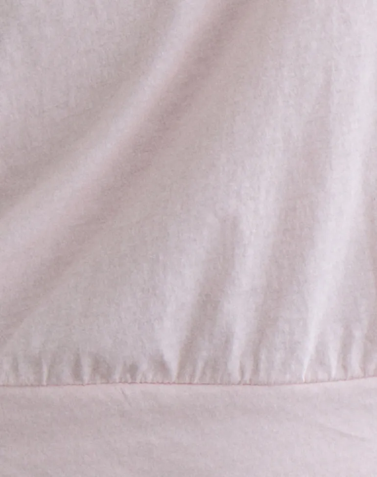 Daral Long Sleeve Top in Jersey Light Pink