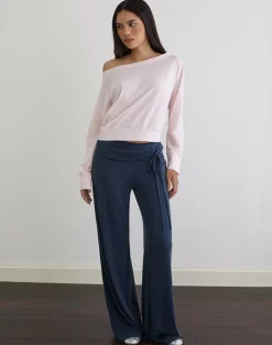 Daral Long Sleeve Top in Jersey Light Pink