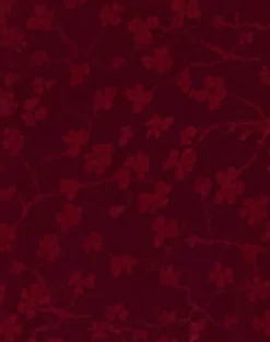 Darsih Cami Maxi Dress Red Grunge Floral Flock