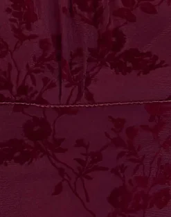 Darsih Maxi Dress in Botanical Flower Maroon