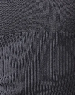 Darya Long Sleeve Knit Top in Slate Grey