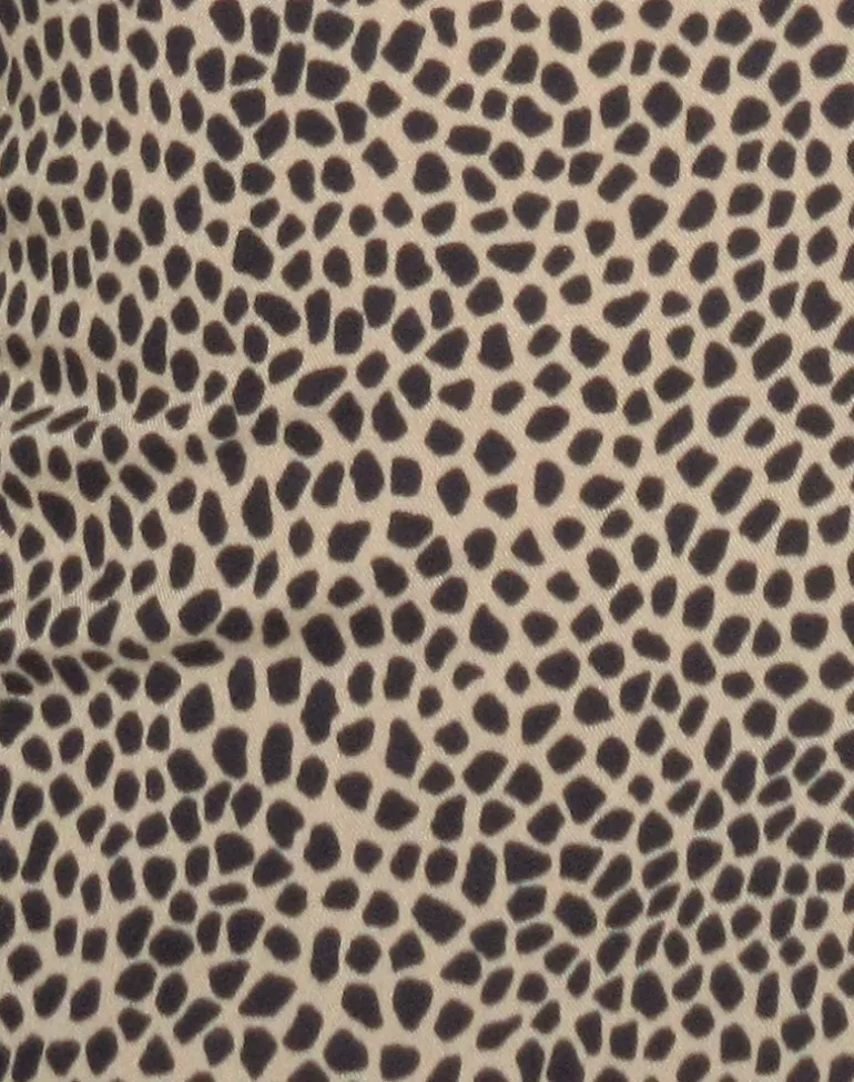 Delaine Halterneck Mini Dress in Croc Tan