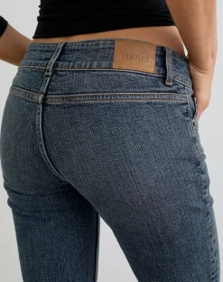 Denim Capri Jean in Dirty Green