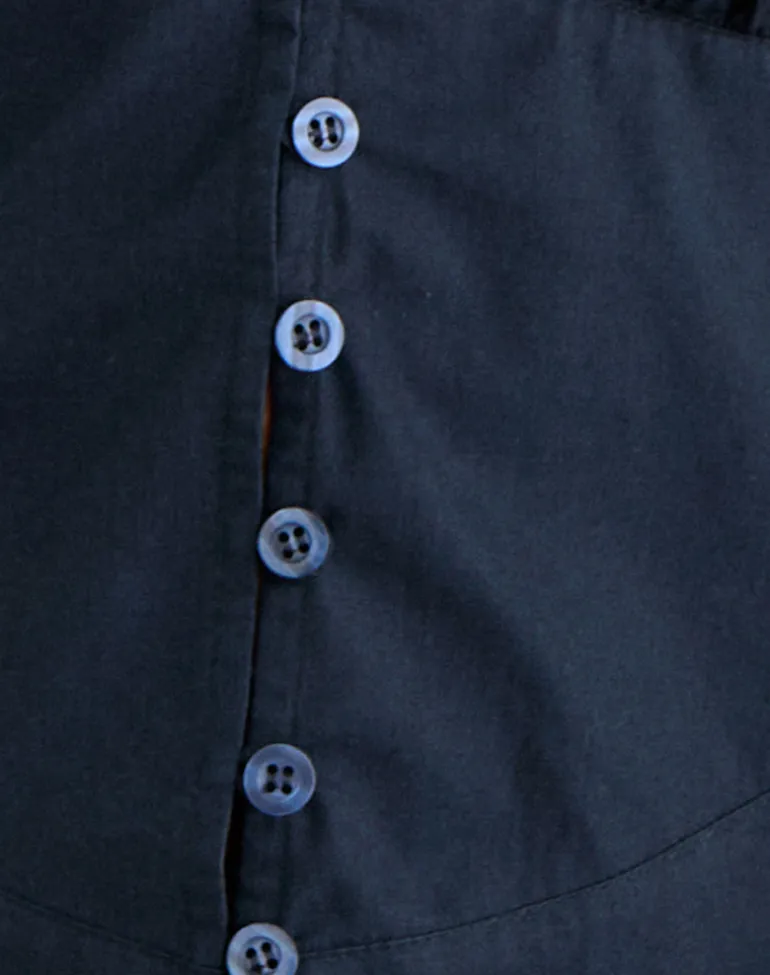 Devlon Blouse in Dark Navy