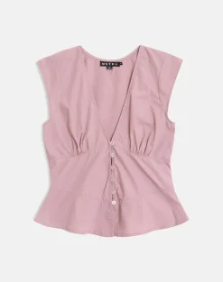 Devlon Blouse in Dusty Rose
