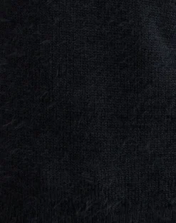 Dikara Jumper with Scarf in Knit Black