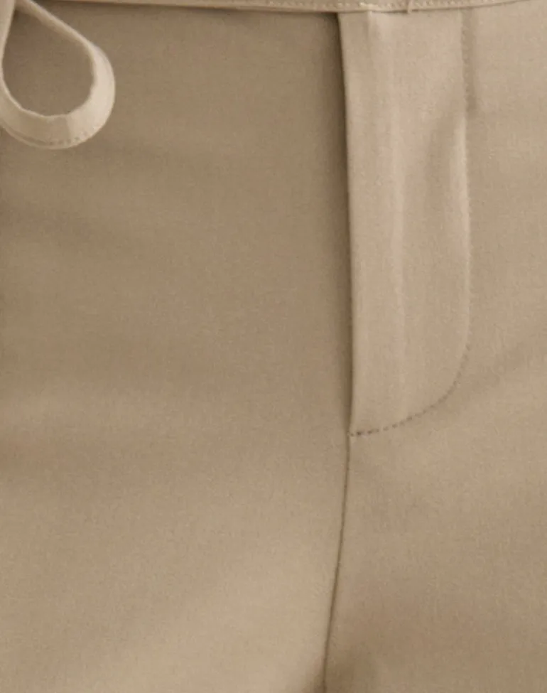 Diomira Trouser in Beige with Tie