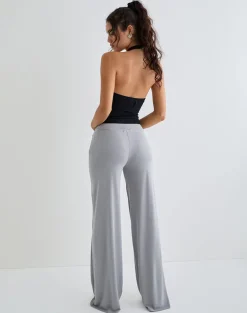 Donata Trouser in Grey with Belt