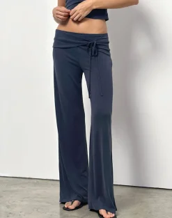 Donata Trouser in Ocean Storm with Belt