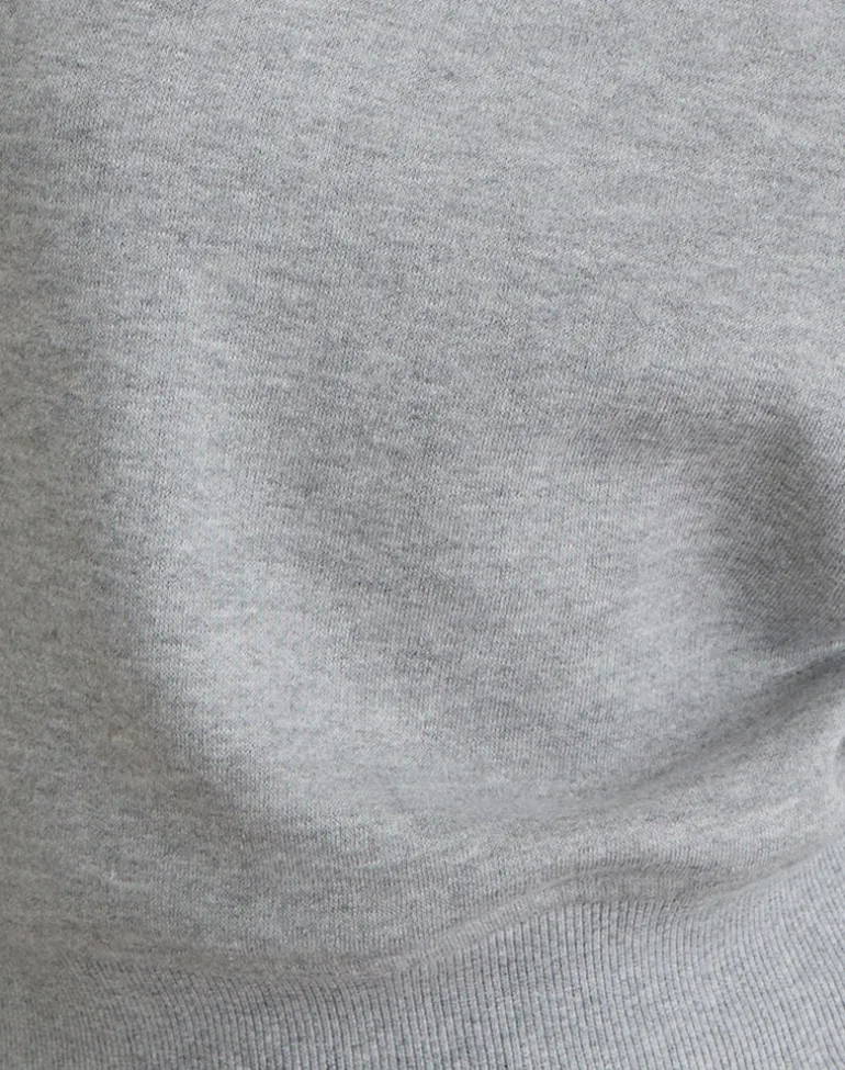 Doxia One Shoulder Sweatshirt in Grey Marl