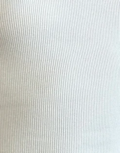 Dudley Ribbed Vest Top in Off White
