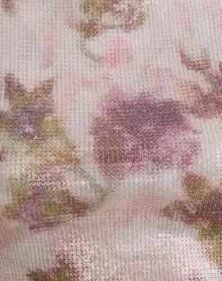 Dudley Vest Top in Floral Sequin White and Purple