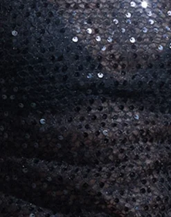 Dudley Vest Top in Sequin Knit Black