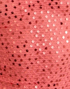 Dudley Vest Top in Sequin Knit Coral