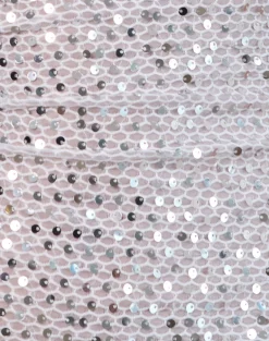 Dudley Vest Top in Sequin Knit Silver