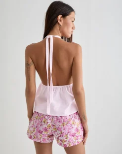 Eldana Halter Top in Light Pink