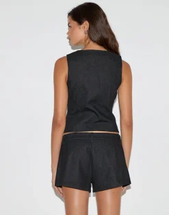 Elegi Hot Pant in Stretch Denim Indigo